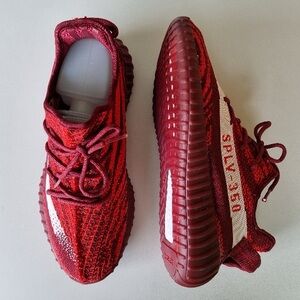 Adidas Yeezy Boost 350 V2 GS “Slate Red" Sneakers Size 1.5 US
